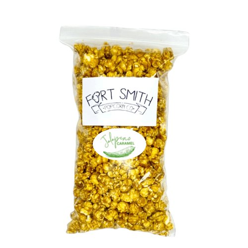 
            
                Load image into Gallery viewer, Jalapeño Caramel - 2/3rd Gallon - Fort Smith Popcorn Co.Fort Smith Popcorn Co.
            
        